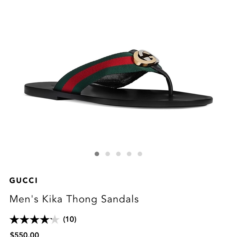 Men’s Gucci thong sandal size 6 (8 women)! Beautiful but need something simple!